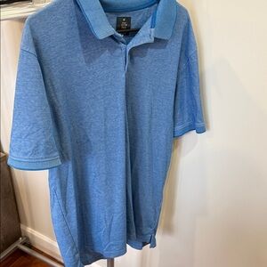 Cotton Polo Short-Sleeve Shirt - Light Blue